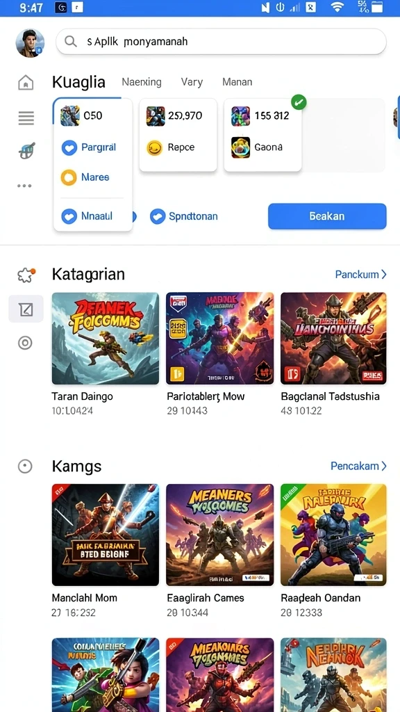 cv777 - Screenshot menunjukkan tampilan antarmuka permainan yang menarik.
