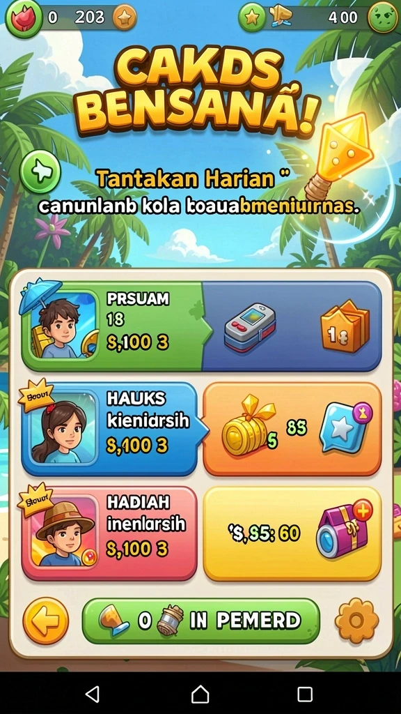 jos77 - Tampilan antarmuka yang mudah digunakan.