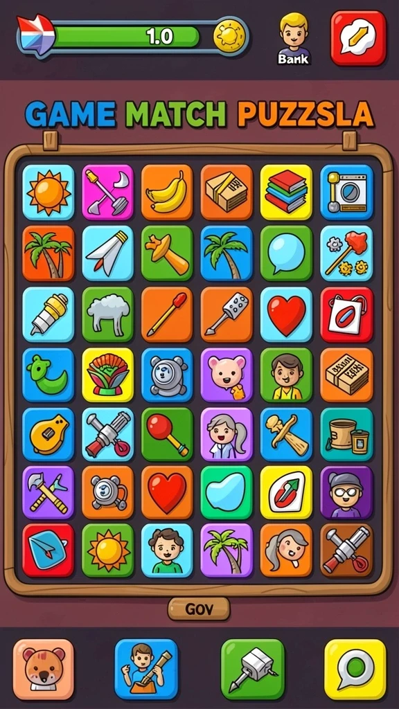 luckydf - Tampilan menu utama yang menarik dan intuitif.