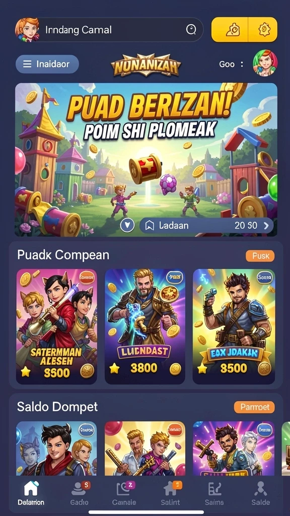 pcpc7 - Tangkapan layar menampilkan aksi seru dalam permainan.